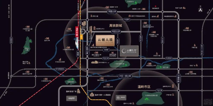 　　云樾天境区位示意图