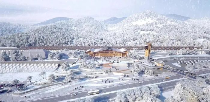 崇礼站效果图。图片来源：国铁集团