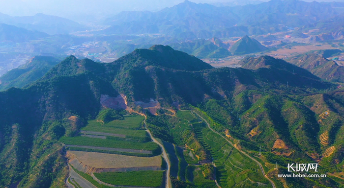 承德京城矿业集团有限公司采矿区修复航拍图。资料图