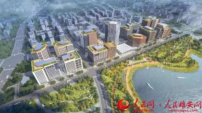 雄安·金湖未来城项目三、四标段效果图。中建二局供图