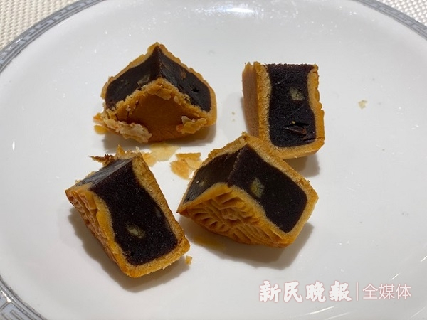图说：陈皮豆沙月饼