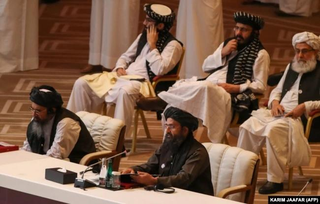 ↑巴拉达尔在卡塔尔领导和平谈判工作。