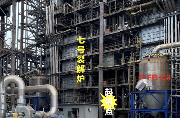 图13  事故装置起火点现场位置示意图