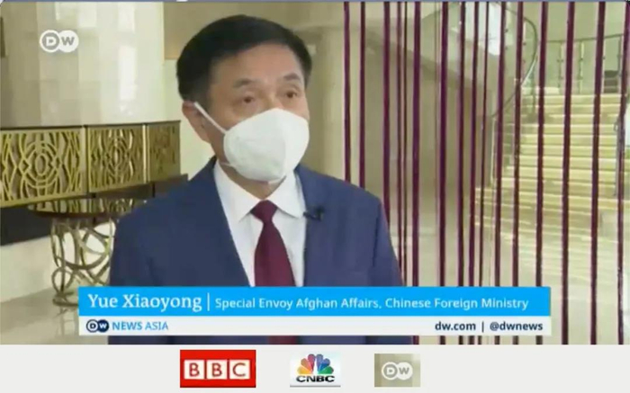 △ 中国外交部阿富汗事务特使相关新闻素材被BBC、CNBC、德国之声等多次引用播出。