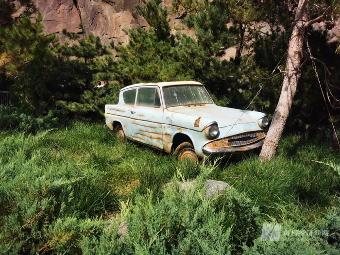  北京环球影城主题公园内，哈利•波特中的还原场景。图片来源：每经记者 李少婷 摄