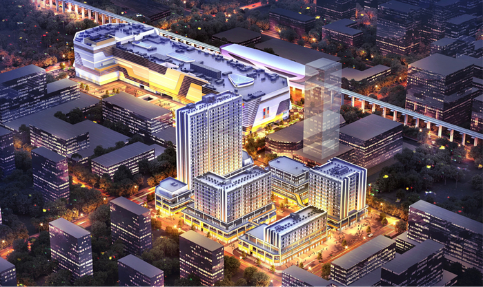 （龙湖魔方效果图）