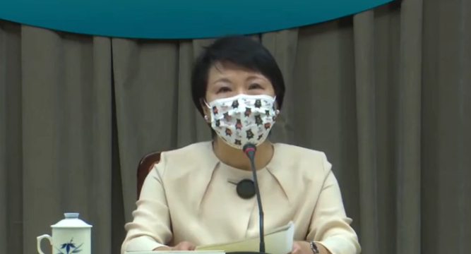 台外事主管机构主任秘书徐俪文 图源：视频截图