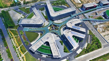 绵阳科技城新区一景。