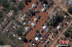 卫星图对比“艾达”登陆前后 破坏力惊人