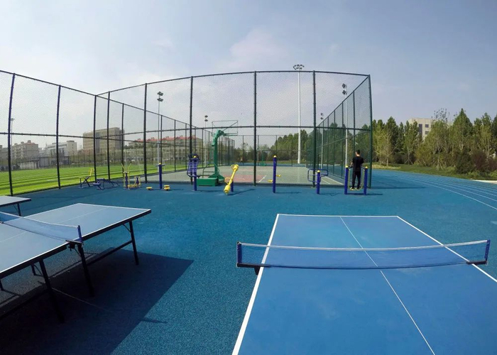 这是7月9日拍摄的容城县体育公园。新华社记者 骆学峰 摄