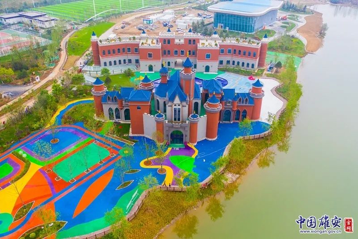 雄安郊野公园局部航拍图。于浩 摄