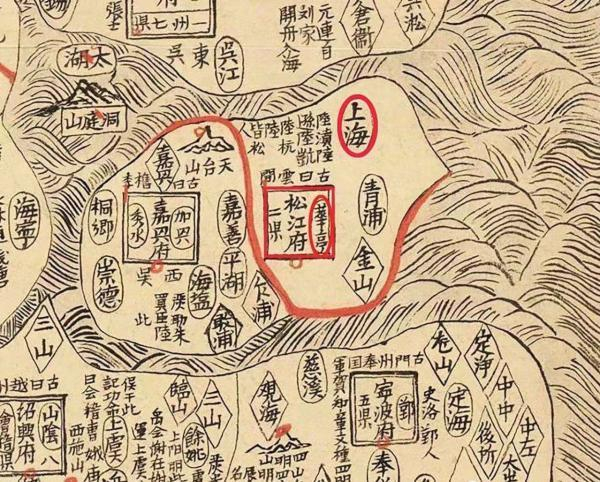 元代松江府二县图