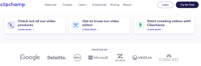 （图源：Clipchamp官网）