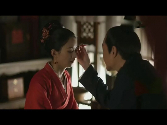 ▲影视剧中的画眉片段。来源/电视剧《知否知否》截图