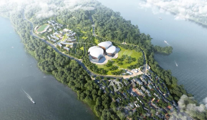 钓鱼嘴音乐半岛设计效果图