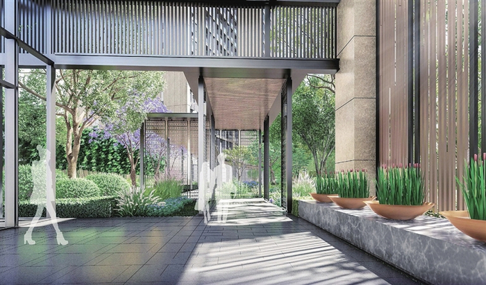  深国际万科和颂轩项目园林效果图。