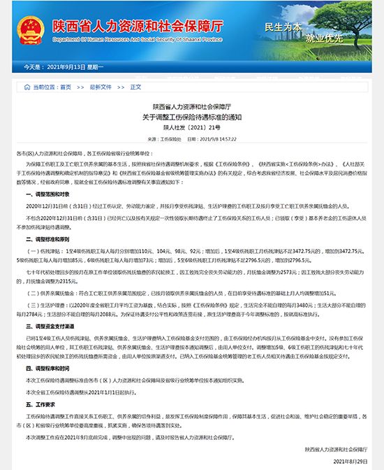 陕西省人力资源和社会保障厅官网截图