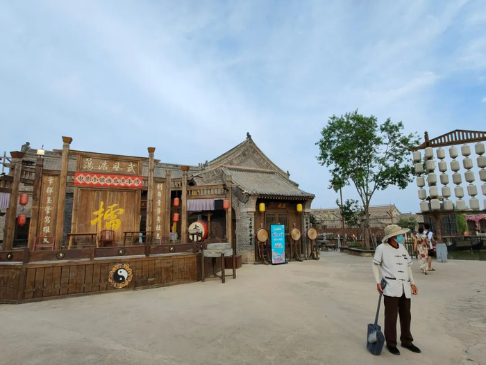 建业电影小镇情景擂台&nbsp;每经记者 王佳飞 摄