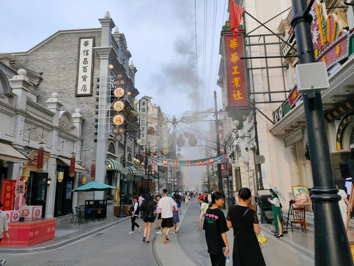 电影小镇街景&nbsp;每经记者 王佳飞 摄