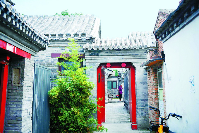 东城区雨儿胡同20号院修缮主要围绕留住居民进行，解决居民厨卫需求，提升居住品质。本报记者 和冠欣摄