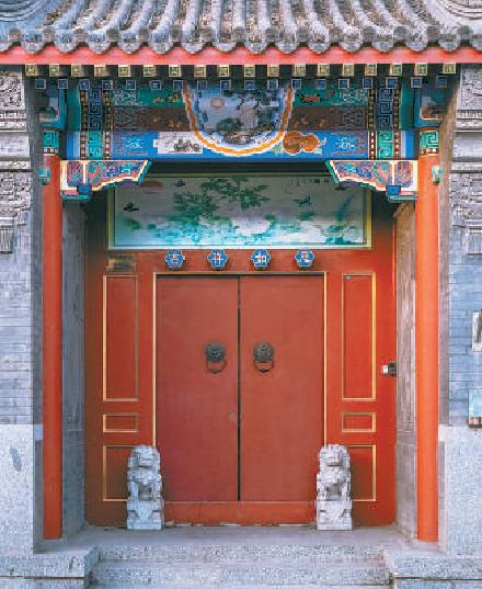 西四北六条一处标准的四合院院门。 蒋晨明 摄