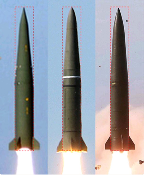 大家来找茬：从左到右分别为韩国、俄罗斯和朝鲜的新型弹道导弹