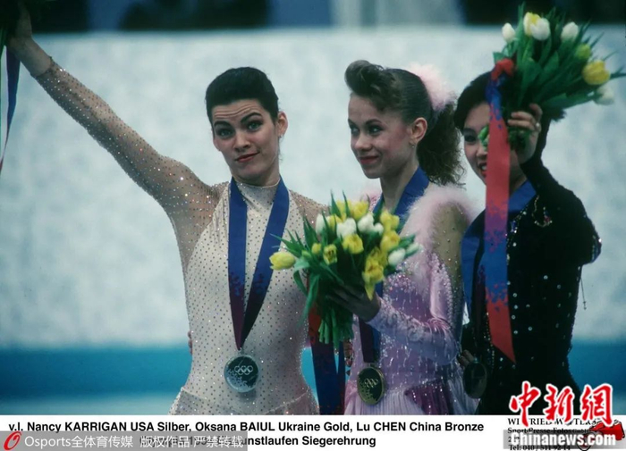 利勒哈默尔冬奥会颁奖仪式。图片来源：Osports全体育图片社