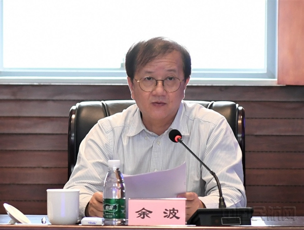 余波在签约仪式上致辞（本文图片由华东空管局提供）