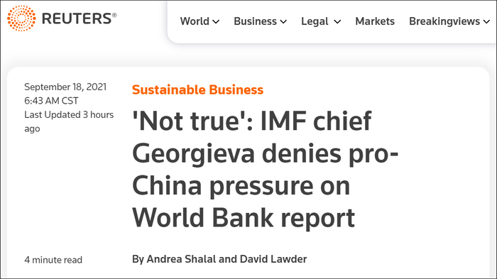 路透社报道截图