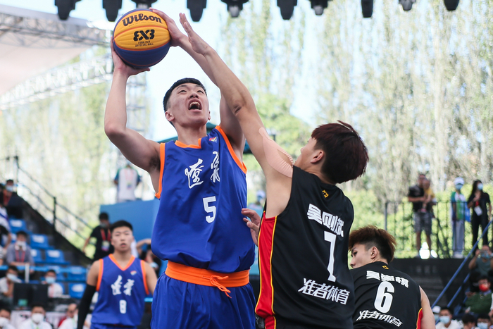 全运会三人篮球比赛。