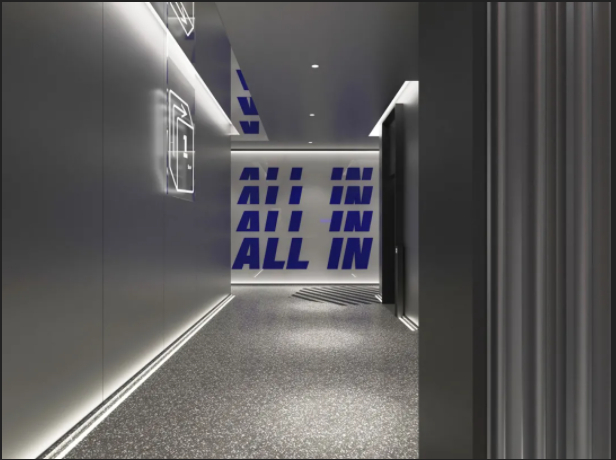 ▲轻BOX酒店电梯厅效果图