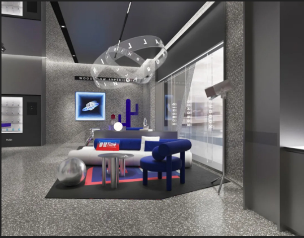 ▲轻BOX酒店休息区域效果图