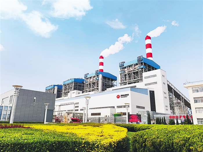  国家能源集团河北公司沧东电厂生产厂区一角。 河北日报通讯员 高腾腾摄