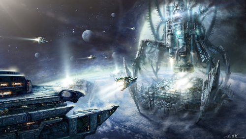 赵恩哲作品《傲视群雄》