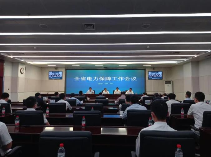全省电力保障工作会议现场