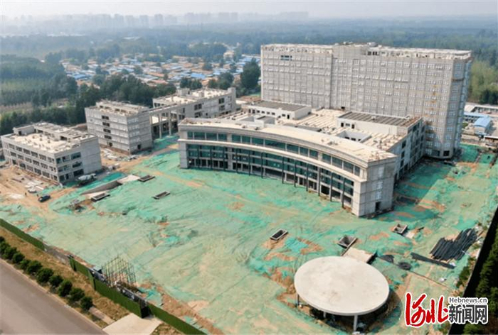 图为固安县人民医院迁址新建项目俯瞰图。通讯员刘长城摄