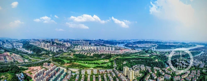 （鸟瞰蔡家智慧新城。蔡家智慧新城管委会供图）