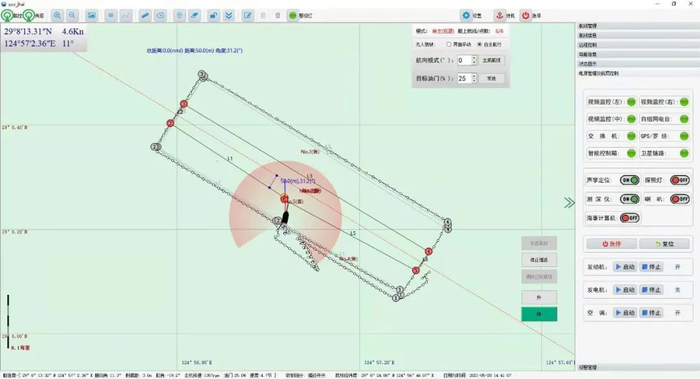 图4 无人艇探测作业