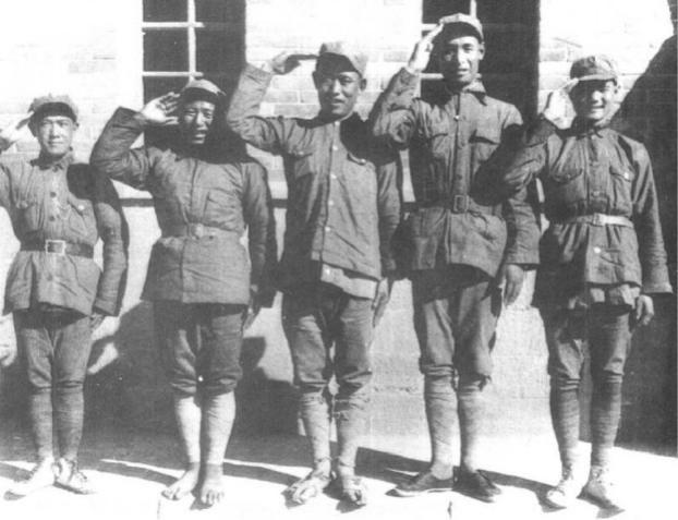 △美术作品：红军三大主力会师