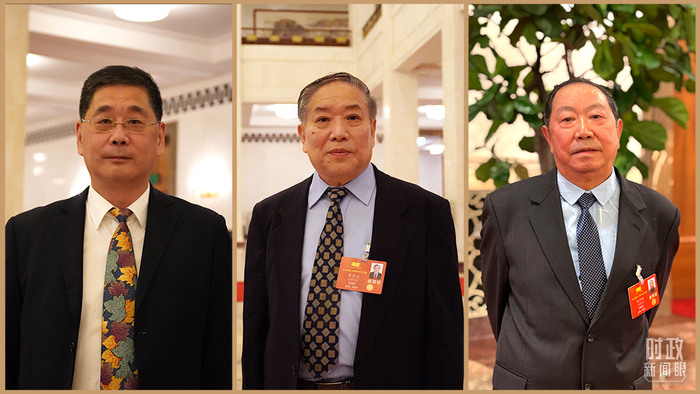 △三位出席大会的代表，从左至右分别是王志纮（孙中山曾外孙）、黄力工（黄兴之孙）、熊仲华（熊克武之子）。（总台央广记者潘毅、央视记者王鹏飞、卢心雨拍摄）