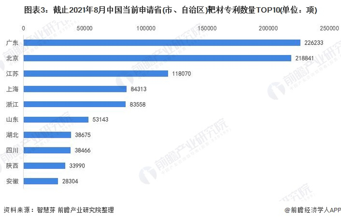 统计口径说明：按照专利申请人提交的地址统计。