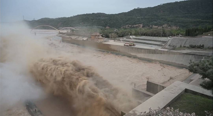 小浪底水库拦洪削峰（图片来源：水利部）