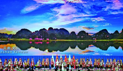 开幕式上的云南民族特色演出。新华社记者&nbsp;费茂华摄