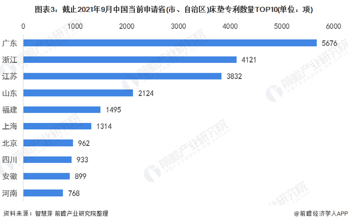 统计口径说明：按照专利申请人提交的地址统计。