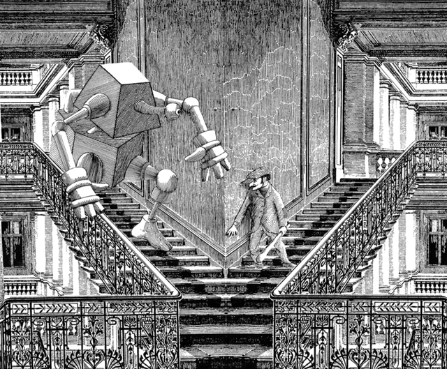 莱姆小说插图。