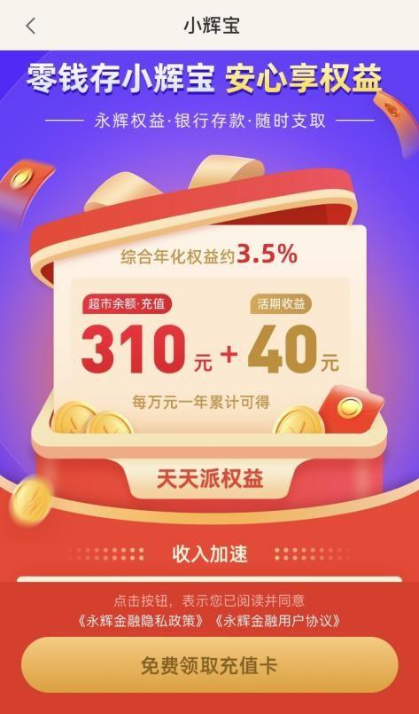*图源：永辉金融APP的小辉宝产品介绍页面