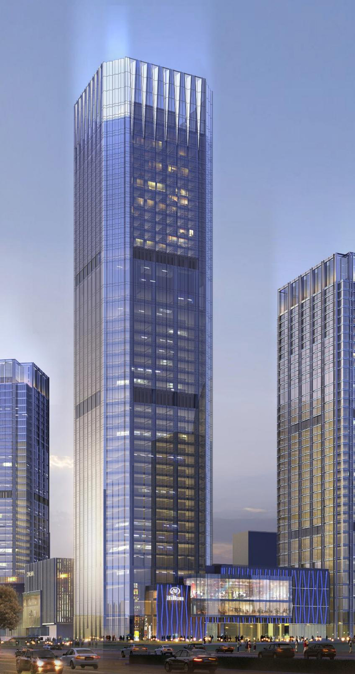 △敏捷广场外立面效果图