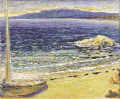 此次法国现代画派大师展上，纳比派创始人之一博纳尔将有29件作品亮相。图为其作品《海岸》。