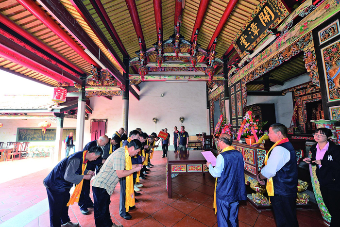  ▲ 颜氏开漳祖祠揭牌暨纪念颜思齐开台400周年庆典现场。