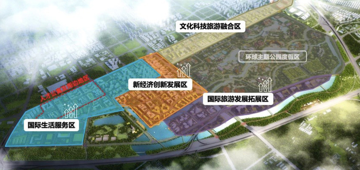 通州国际人才社区产业功能布局示意图 来源：《首都国际人才社区建设导则（试行版）》